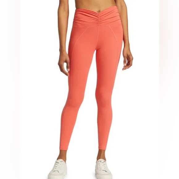 N:PHILANTHROPY Merrick Ruched Leggings Pink Size Large - Picture 1 of 11